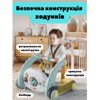 Дитячі ходунки на колесах з матрасом BabyStep Comfort